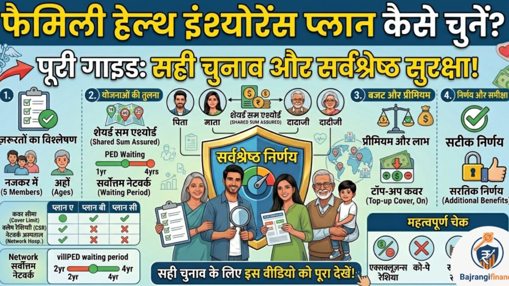 health insurance plan for family kaise choose karein